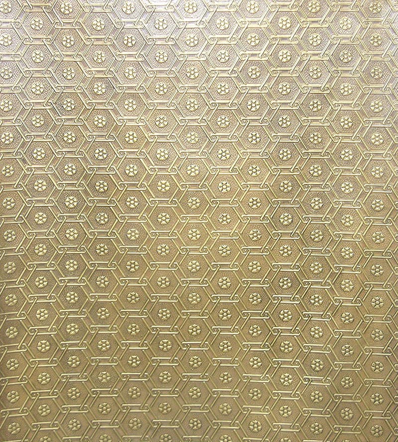 Old World Weavers Cuir Victoria Natural & Gold Fabric Sample ER 0003C020