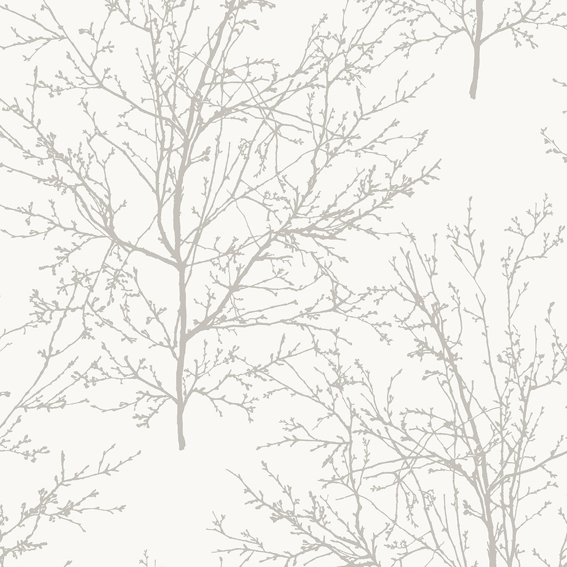 Seabrook Designs Winter Branches Pearl Grey Wallpaper ET10305