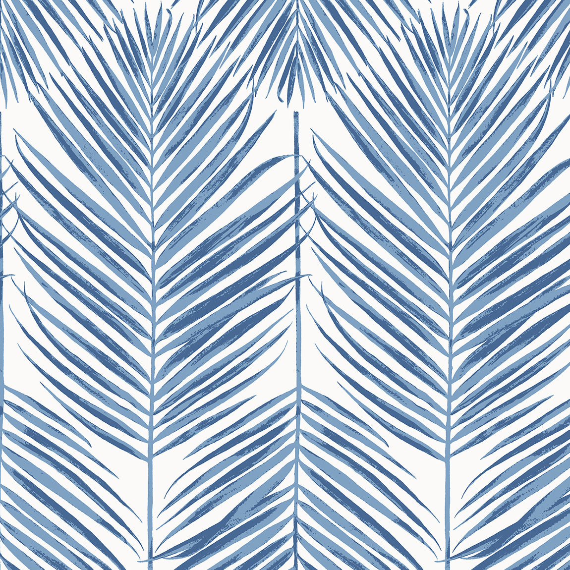 Seabrook Designs Marina Palm Coastal Blue Wallpaper ET10722