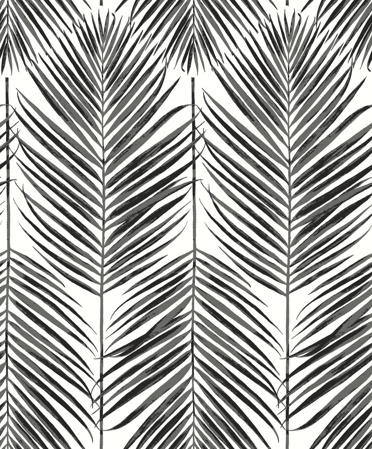 Seabrook Designs Marina Palm Ebony Wallpaper ET10735