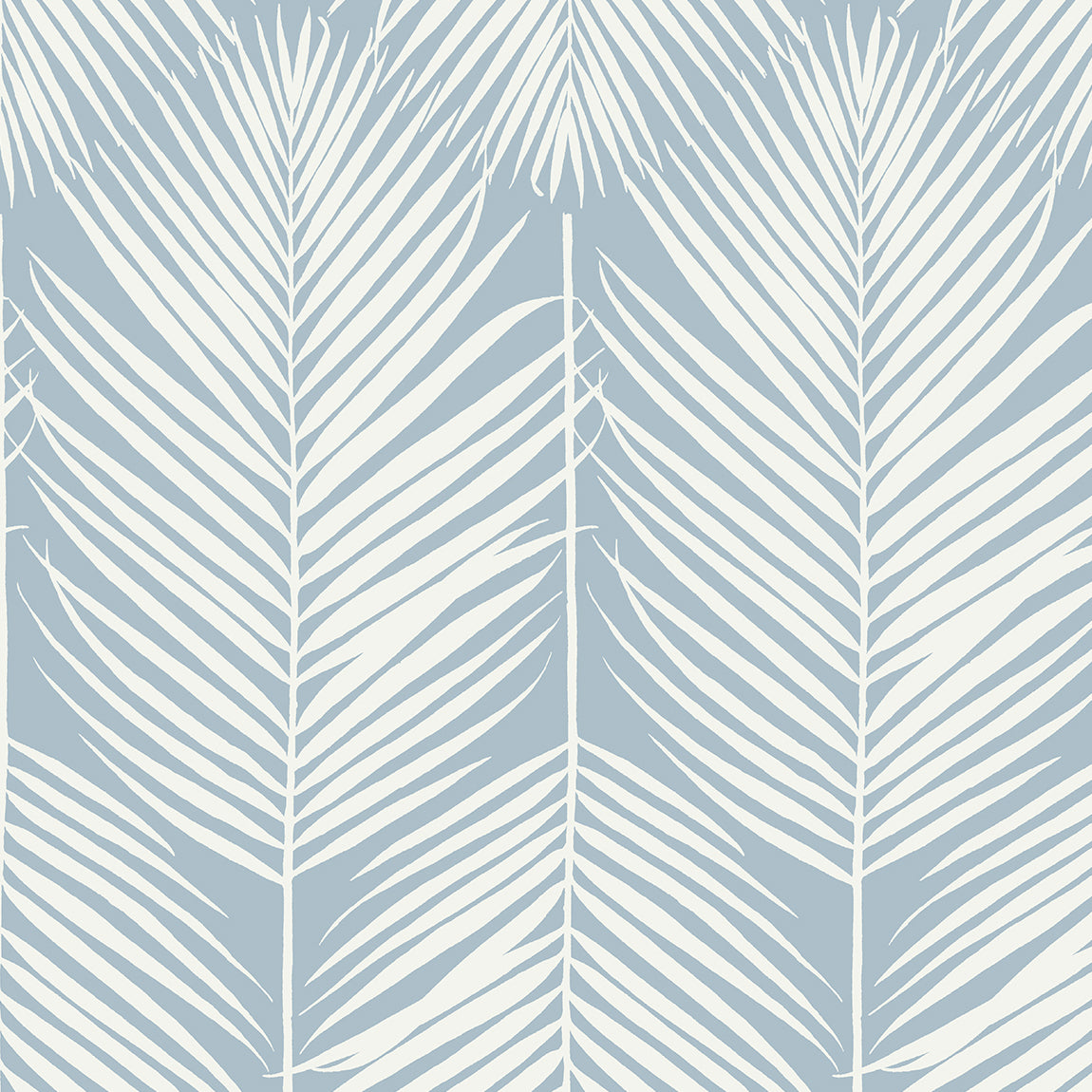 Seabrook Designs Athena Palm Hampton Blue Wallpaper ET10802