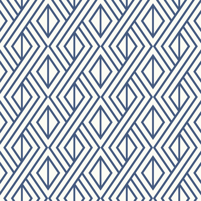 Seabrook Designs Diamond Weave Navy Blue Wallpaper Sample ET11002