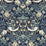 Seabrook Designs Fragaria Garden Navy Blue & Aloe Wallpaper Sample ET11212