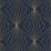 Seabrook Designs Diamond Vector Navy Blue & Metallic Gold Wallpaper ET11502