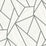 Seabrook Designs Metro Vector Metallic Silver & Morning Fog Wallpaper Sample ET11708