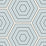 Seabrook Designs Hex Topography Sky Blue & Argos Grey Wallpaper Sample ET11902