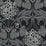 Seabrook Designs Floral Hydrangea Ebony & Charcoal Wallpaper Sample ET12120