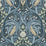 Seabrook Designs Bird Scroll Navy & Beige Wallpaper Sample ET12212