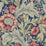 Seabrook Designs Acanthus Garden Marine Blue & Watermelon Wallpaper Sample ET12302