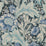 Seabrook Designs Acanthus Garden Bluestone & Golden Wallpaper Sample ET12312