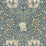 Seabrook Designs Ogee Flora Blue Lake & French Vanilla Wallpaper Sample ET12602