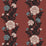 Seabrook Designs Blooming Stripe Pale Carmine & Aqua Wallpaper Sample ET12701