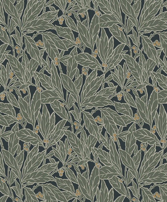 Seabrook Designs Leaf And Berry Rosemary Wallpaper ET12814