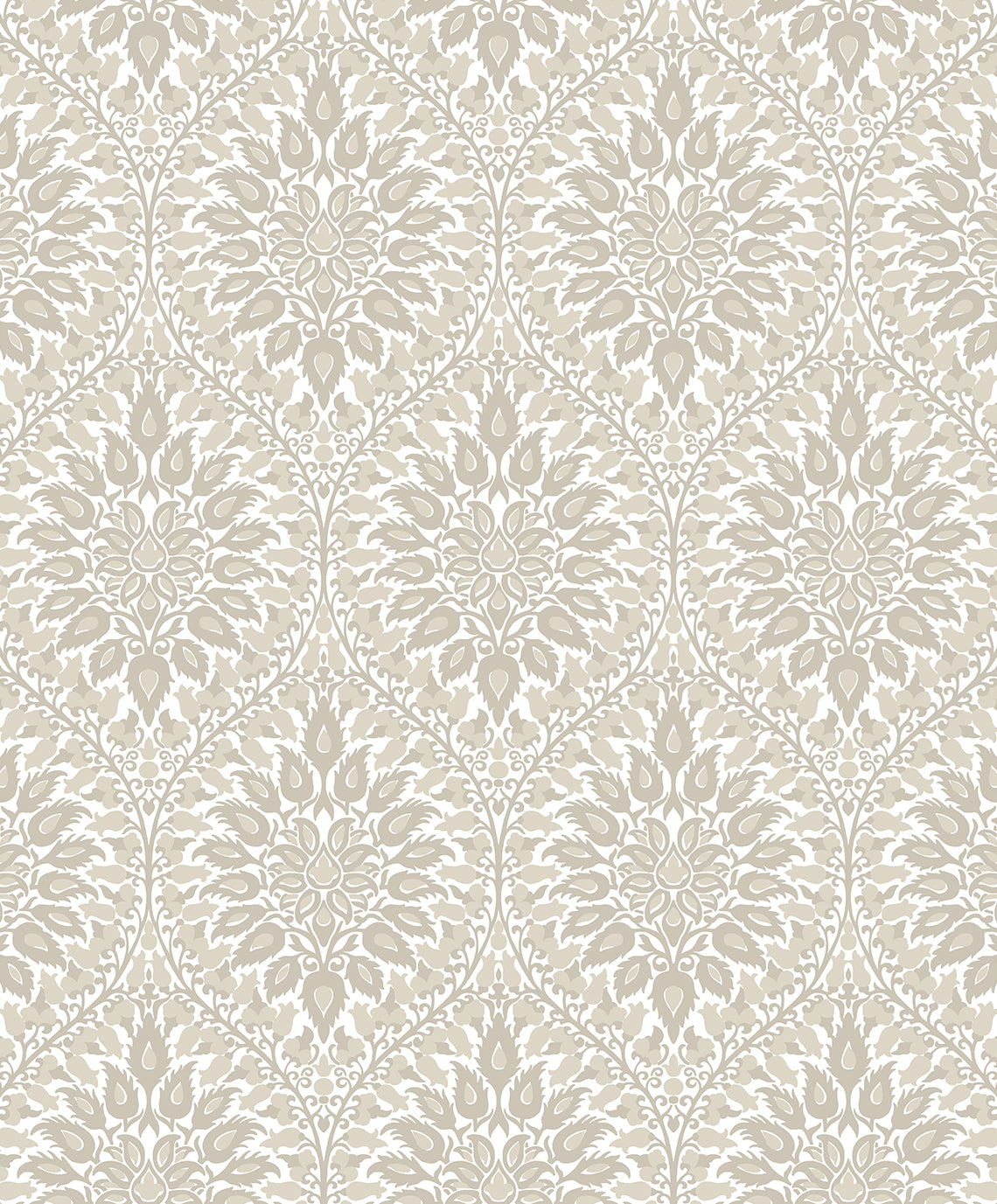 Seabrook Designs Luna Ogee Natural Cream Wallpaper ET12905