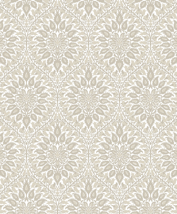 Seabrook Designs Luna Ogee Natural Cream Wallpaper ET12905