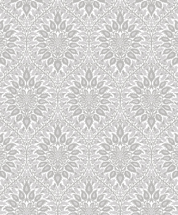 Seabrook Designs Luna Ogee Daydream Grey Wallpaper ET12908