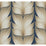 York Lotus Light Stripe Navy Wallpaper EV3956