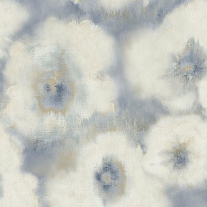 York Blended Floral Blue Wallpaper EV3964