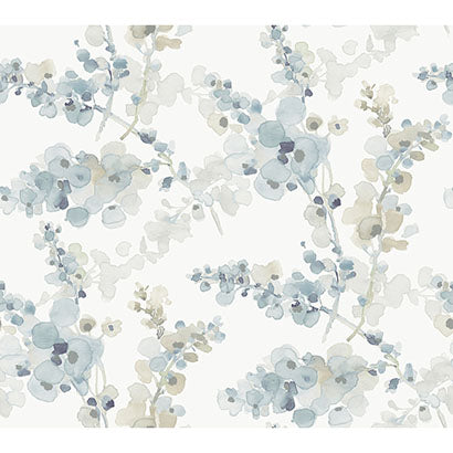 York Blossom Fling Blue Sample EV3974