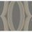 York Progression Ogee Charcoal Wallpaper EV3986