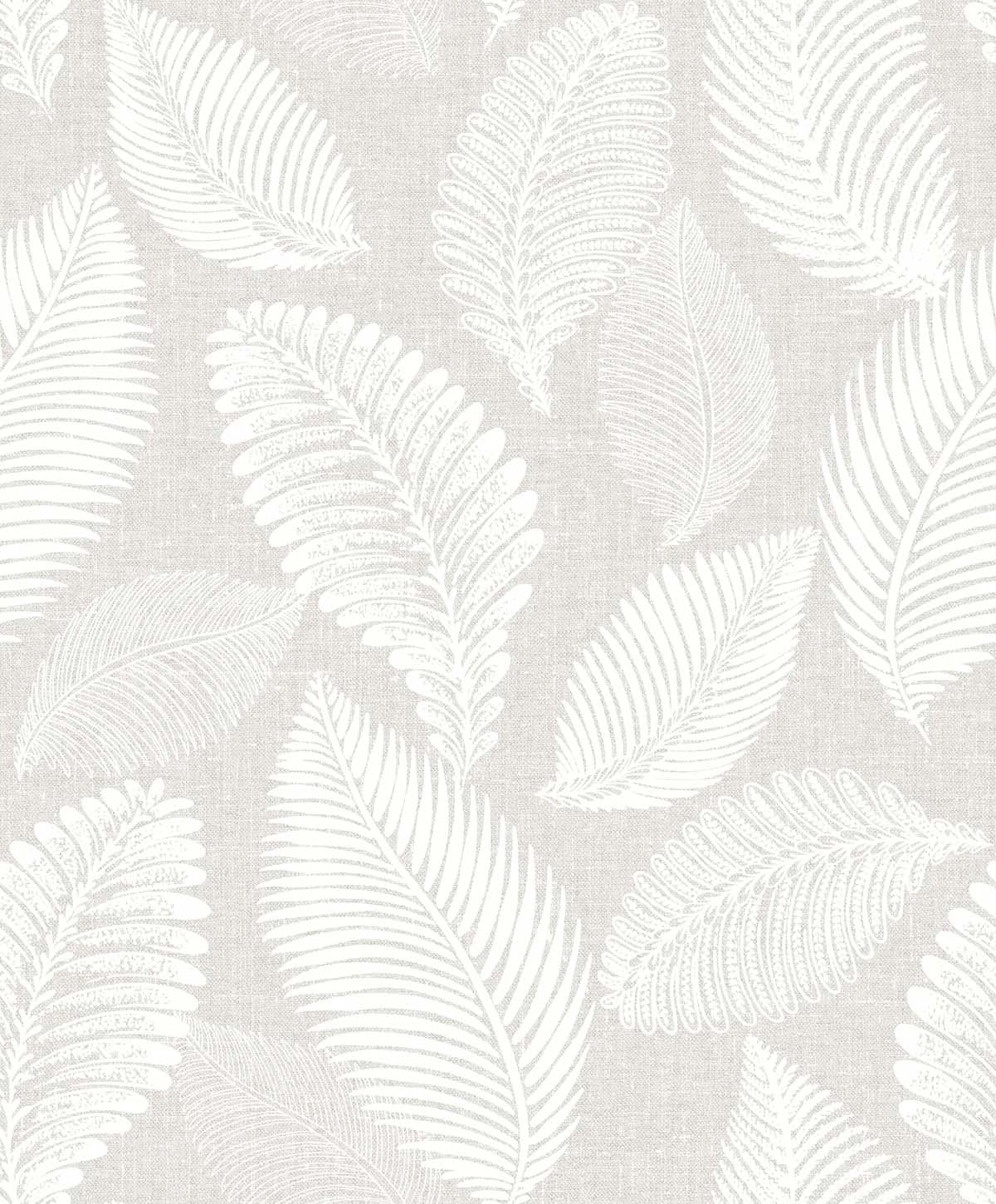 Seabrook Designs Tossed Leaves Dove Greige Wallpaper EW10007