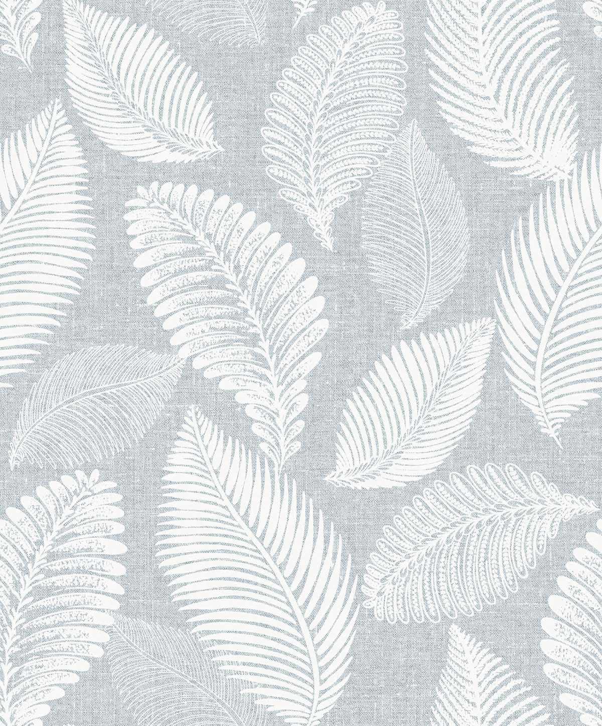 Seabrook Designs Tossed Leaves Ice Wallpaper EW10028