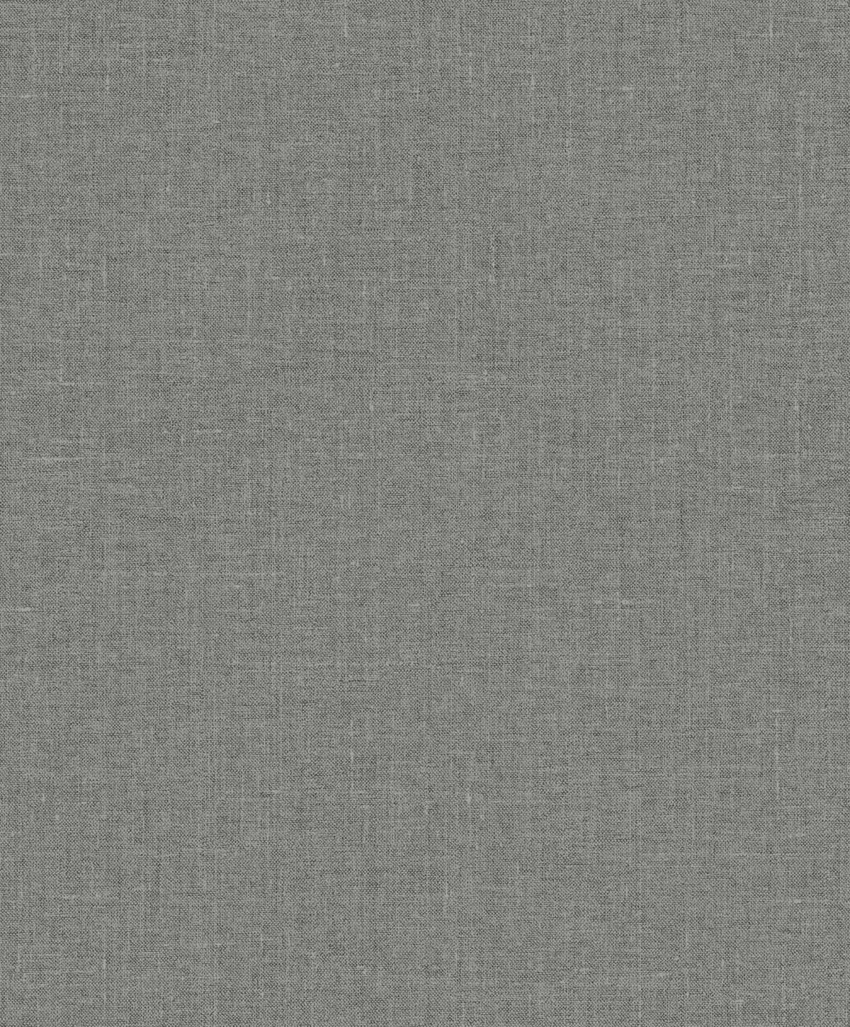 Seabrook Designs Abington Faux Linen Sleek Charcoal Wallpaper EW10110