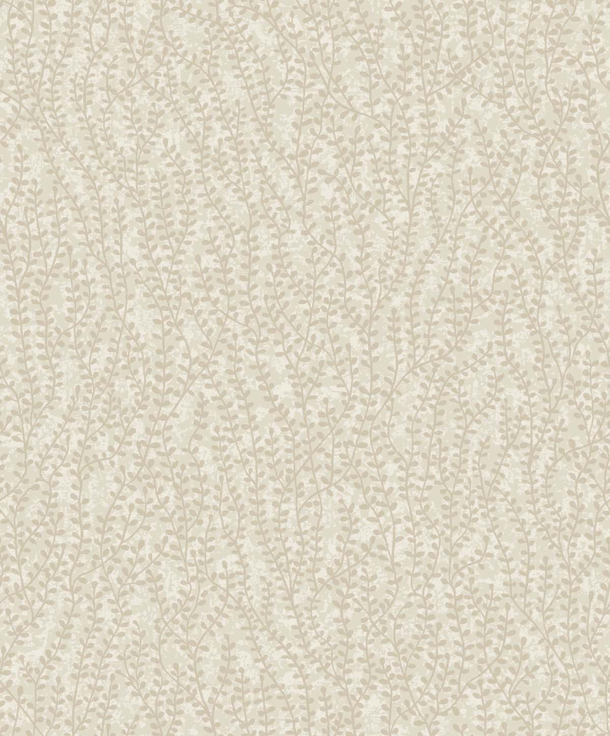 Seabrook Designs Seaweed Beaded Branches Organic Silk Wallpaper EW10607