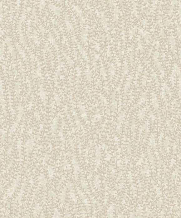 Seabrook Designs Seaweed Beaded Branches Organic Silk Wallpaper EW10607