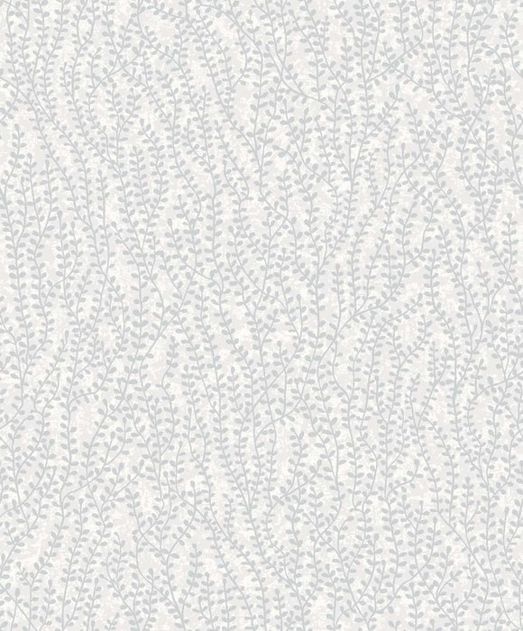 Seabrook Designs Seaweed Beaded Branches Diamond Glass Beads Wallpaper Sample EW10608