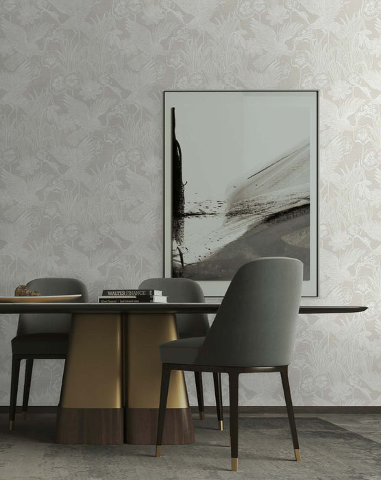 Seabrook Designs Marsh Cranes Daylight Wallpaper Sample EW11010