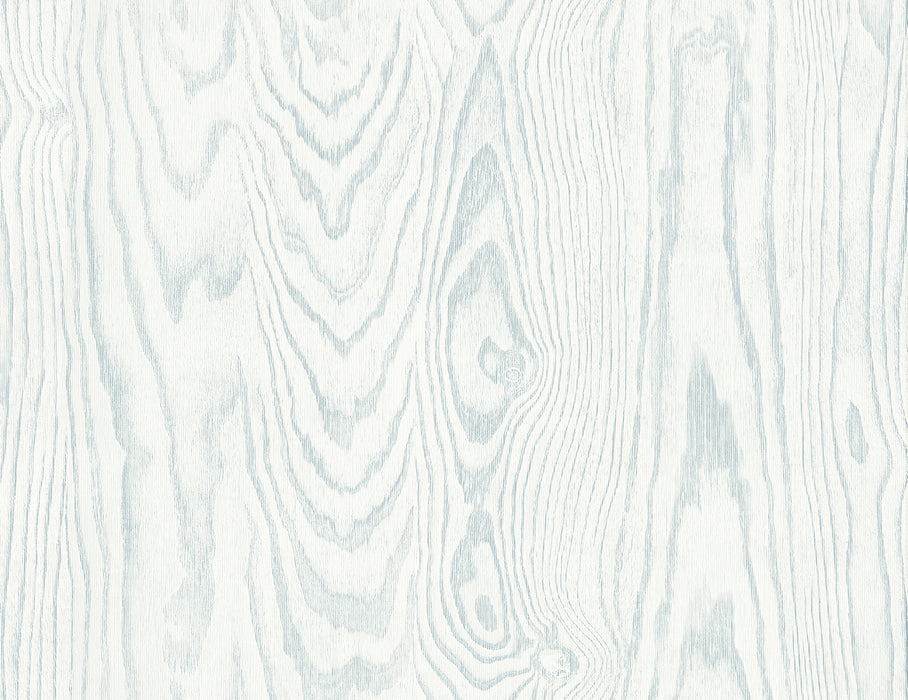 Seabrook Designs Kyoto Faux Woodgrain Soft Blue Wallpaper Sample EW11302