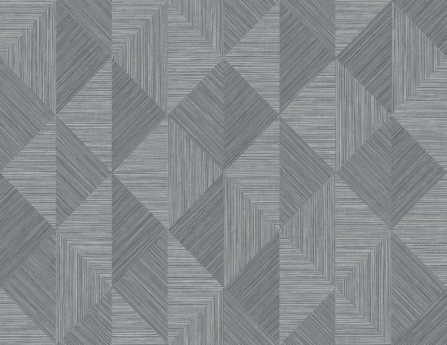 Seabrook Designs Diamond Inlay Charcoal Grass Wallpaper EW11700