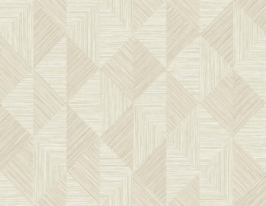 Seabrook Designs Diamond Inlay Beige Wallpaper EW11707