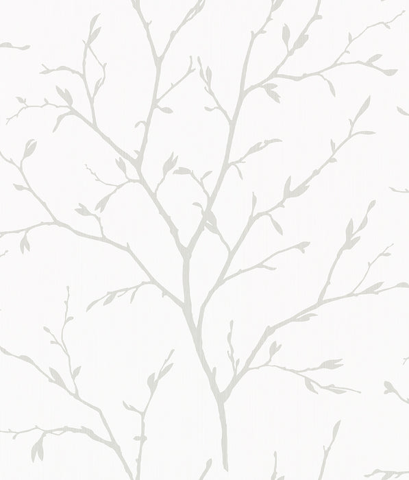 Seabrook Designs Branching Out Winter Grey Wallpaper EW11808