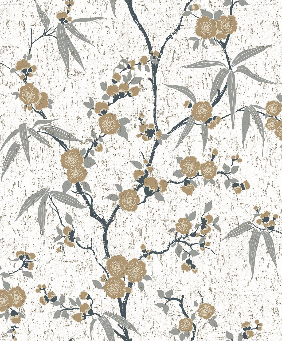 Seabrook Designs Blossom Cork Gold Chip Wallpaper EW11905