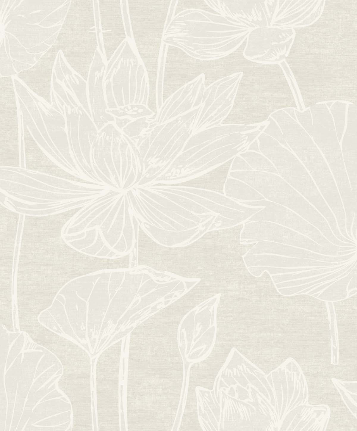 Seabrook Designs Water Lilies Pearlescent Wallpaper EW12005