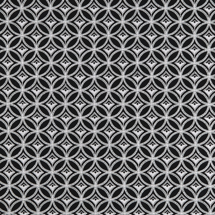 Clarke & Clarke Bw1009 Black/White Fabric Sample F0881/01.CAC.0