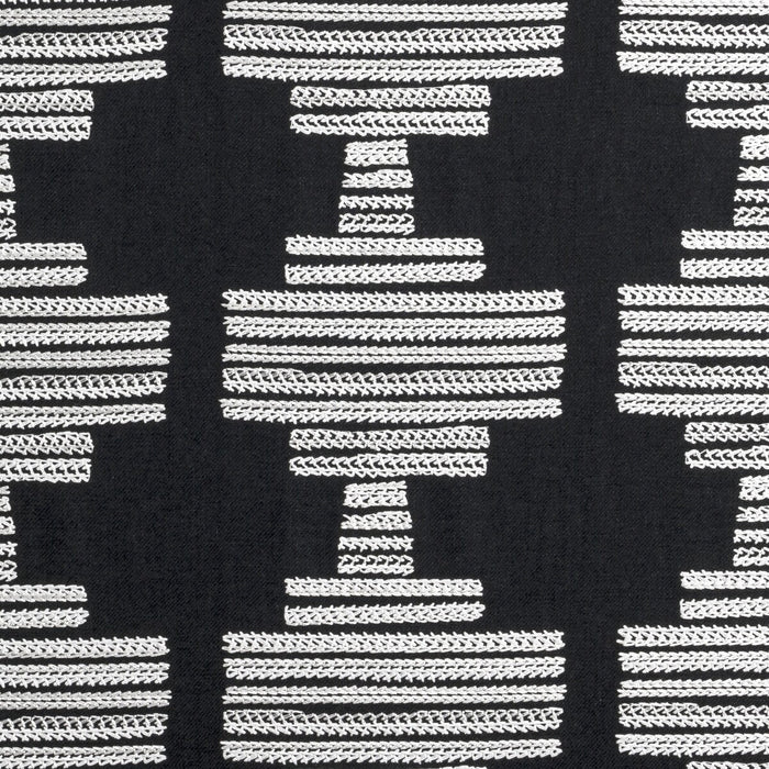 Clarke & Clarke Bw1010 Black/White Fabric Sample F0882/01.CAC.0