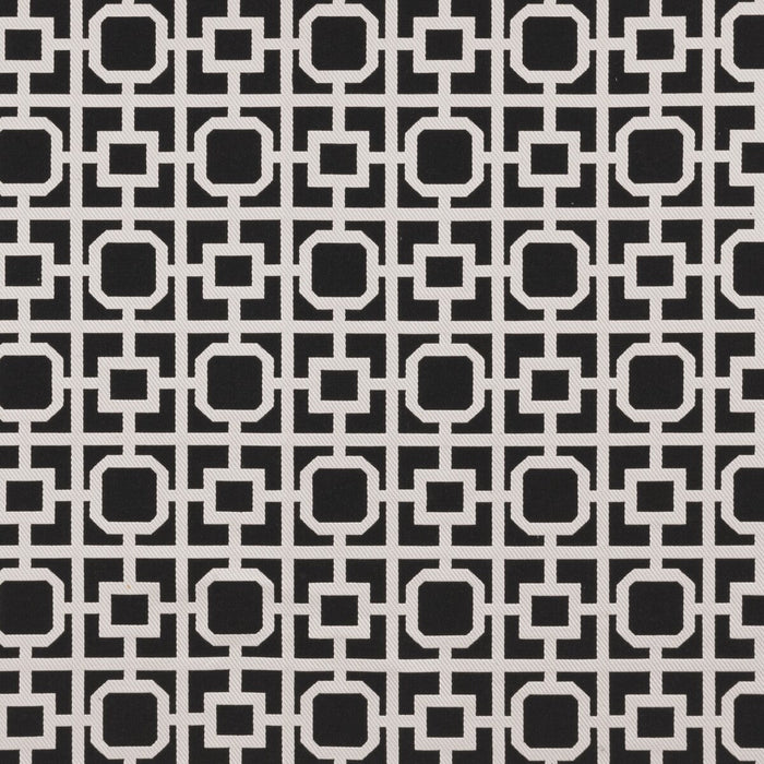 Clarke & Clarke Bw1017 Black/White Fabric Sample F0890/01.CAC.0