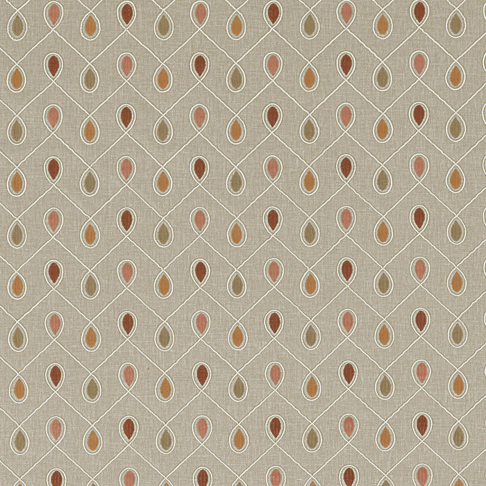 Clarke & Clarke Healey Spice Fabric Sample F0936/05.CAC.0