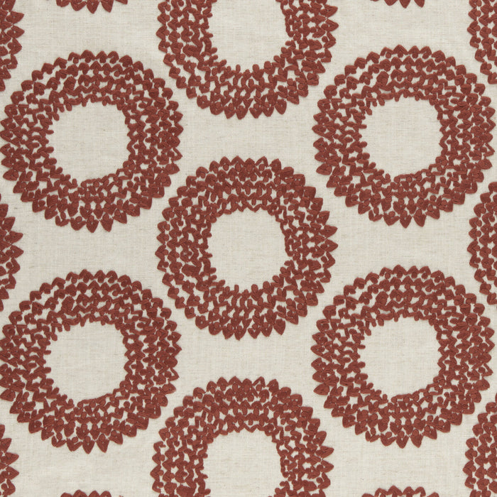 Clarke & Clarke Dashiki Cinnabar Fabric Sample F0954/01.CAC.0