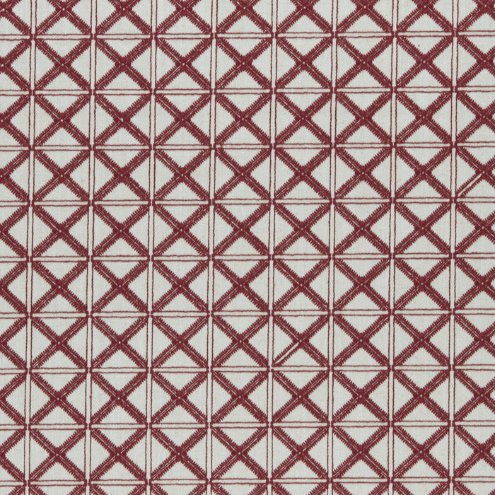 Clarke & Clarke Makenzi Red Fabric Sample F0957/04.CAC.0