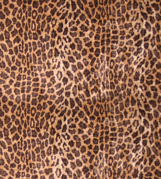 Old World Weavers Leopard Brown & Black Fabric Sample F0 00015507