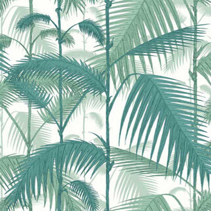 Cole & Son Palm Jungle Tea Virid Chlk Fabric Sample F111/2005L.CS.0