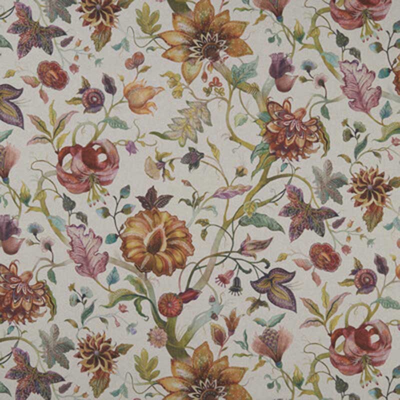 Clarke & Clarke Delilah Culla Spice/Linen Fabric Sample F1149/01.CAC.0