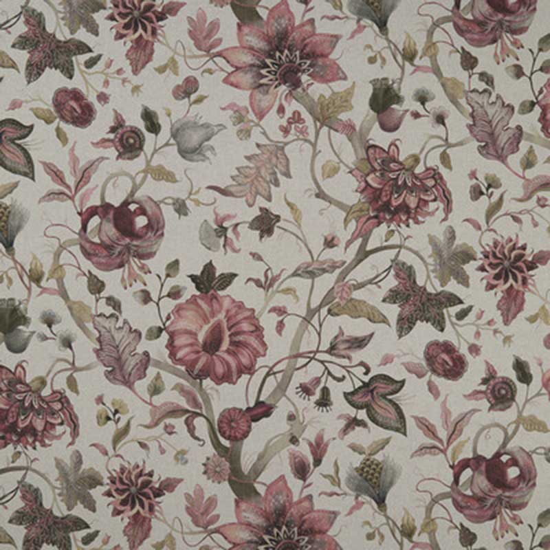 Clarke & Clarke Delilah Culla Winterberry/Linen Fabric Sample F1149/02.CAC.0