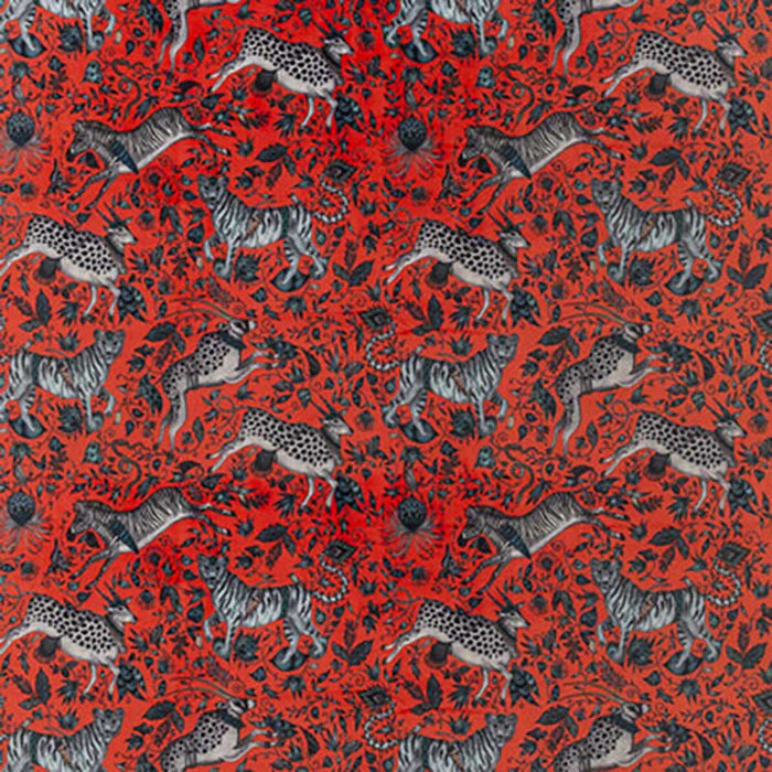 Clarke & Clarke Protea Velvet Coral Fabric Sample F1479/03.CAC.0