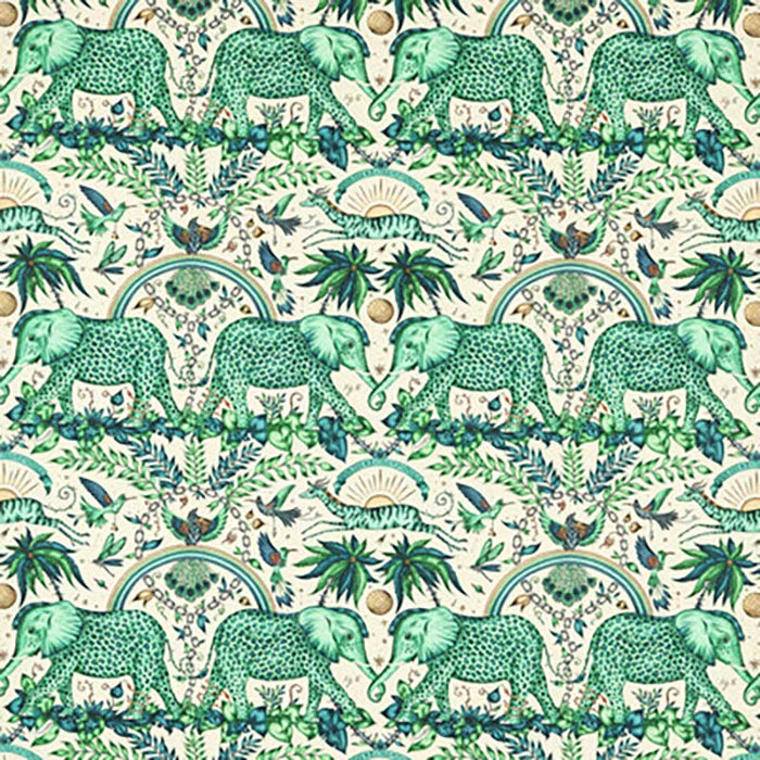 Clarke & Clarke Zambezi Linen Green Fabric Sample F1495/02.CAC.0