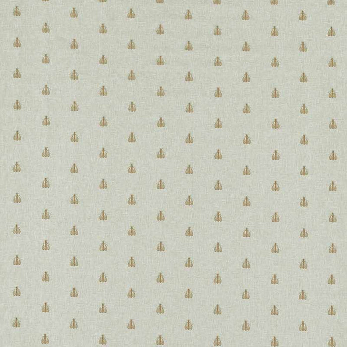 Clarke & Clarke Falena Linen/Gold Fabric Sample F1507/02.CAC.0